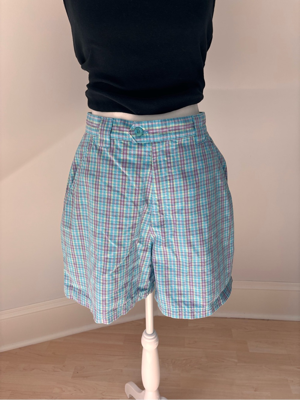 Vintage Northern Reflections Plaid Shorts 💙